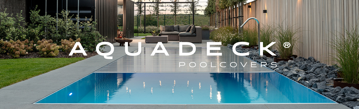 pool with aquadeck cover banner