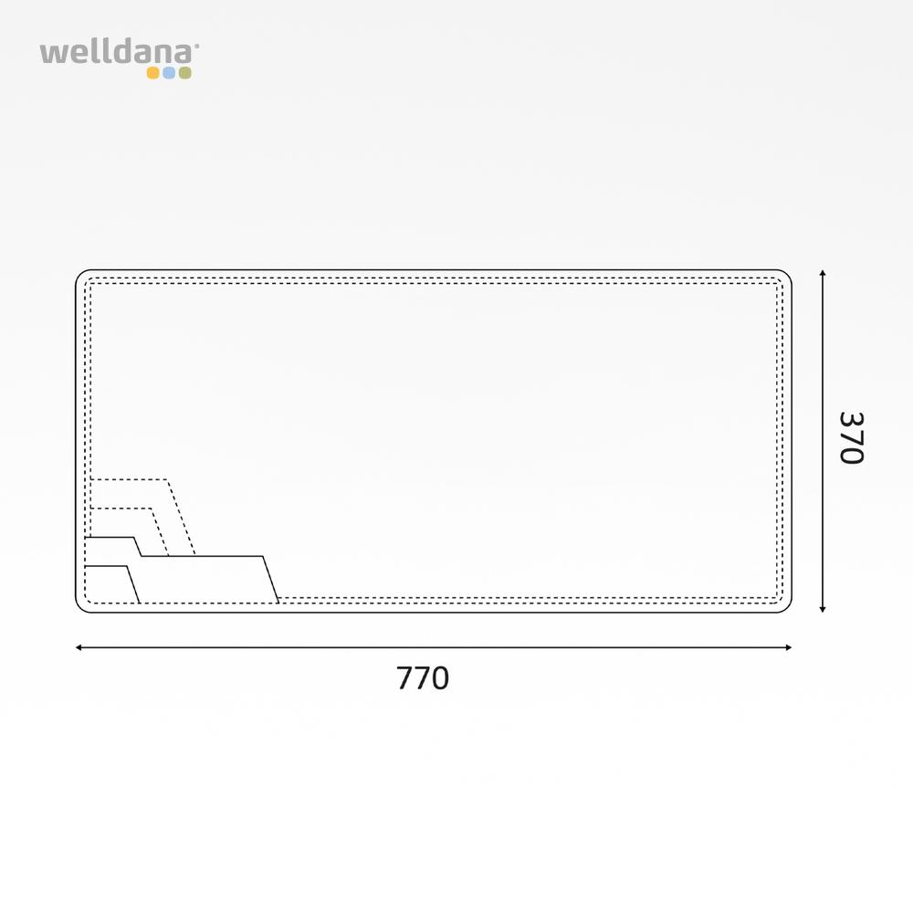 Fiber pool model Madrid 7,70 x 3,70 x 1,50 m