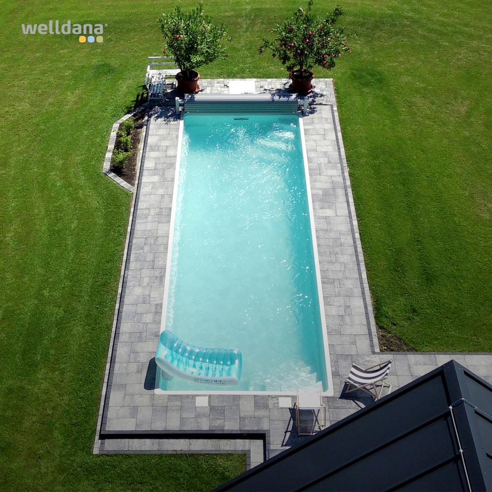 Fiber pool model Stockholm 11,25 x 3,75 x 1,5m