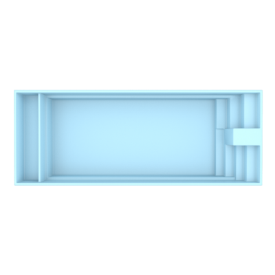 Fiber pool model Amsterdam 9,7 x 3,7 x 1,60 m