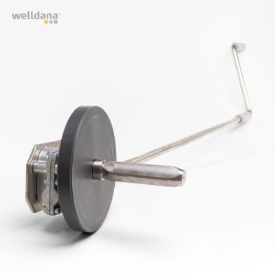 Oprulnings håndtag 3:1 op til max 48 m2 Til Welldana grå sikkerhedscover (hjul Ø 125 mm)