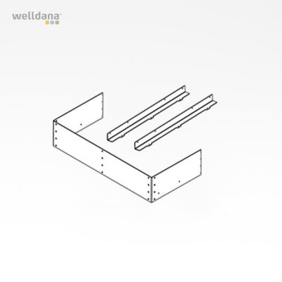 Beslag til kantliste sæt Sentiotec Qube 9 og 10,5 KW ovne