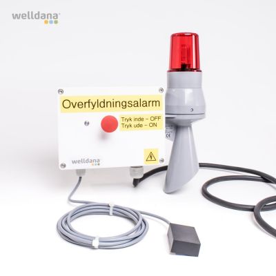 OverfyldningsAlarm®   92dB. Med kapacitive føler. 230V