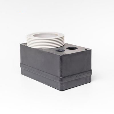 Klemkasse, låg+bund. Hvid. Welldana Spa Heater.