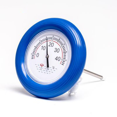 Termometer m / blå ring.