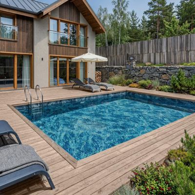 Poolpakke Standard  4 x 8 x 1,50 m