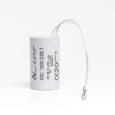 Kondensator 20uf Koral 0,75kW/1hk L 62 mm m/fast kabel
