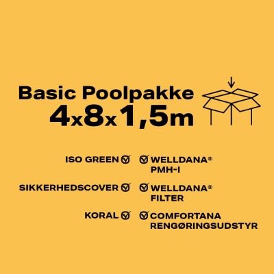 Basic Poolpakke 4x8x1.5m