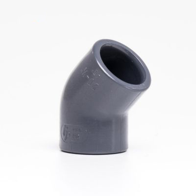 Vinkel 45°, 20mm PVC. Lim/lim