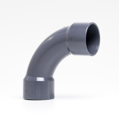 Bøjning 50mm x 90º PVC. Lim/lim